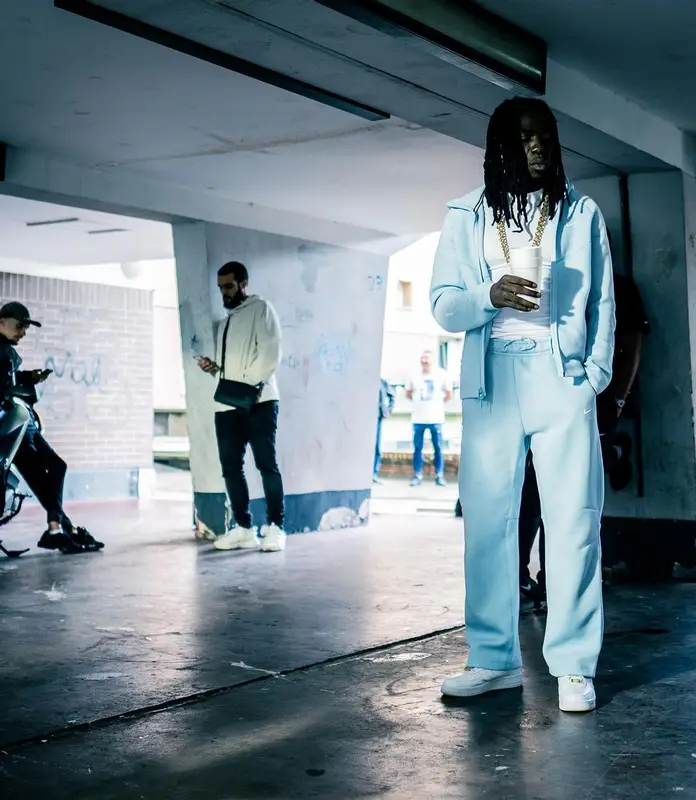 Gazo outfit in Nike and Nocta, 2023