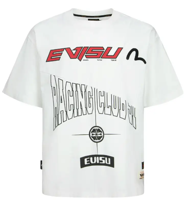 Evisu Multi-Logo And Graphic Print Patchwork T-Shirt $129
