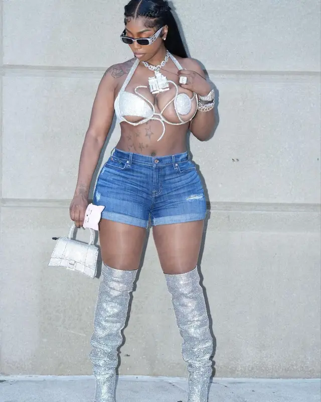 Kash Doll outfit in Balenciaga, 2023