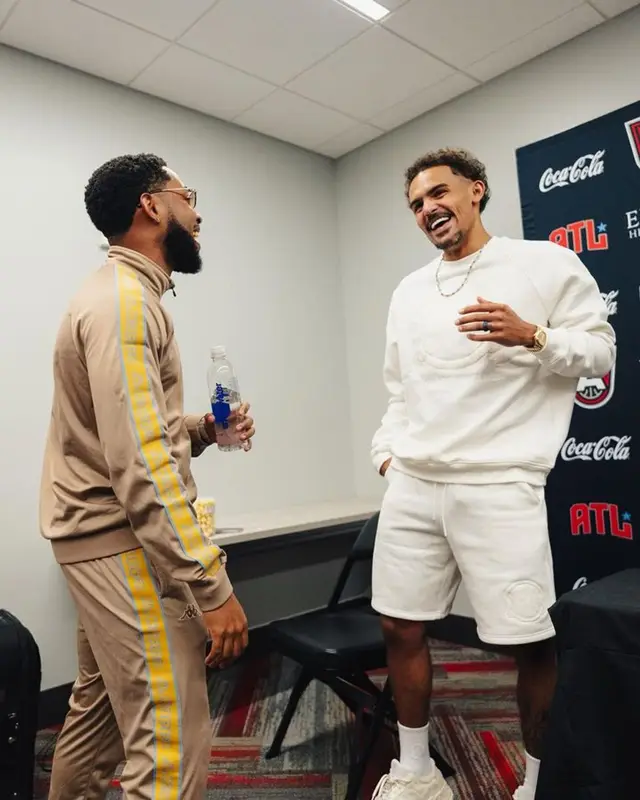 Trae Young outfit in Mamba & Mambacita, Adidas, and Celine, 2023