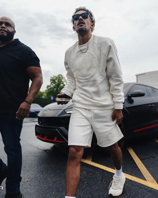 Trae Young outfit in Mamba & Mambacita, Adidas, and Celine, 2023