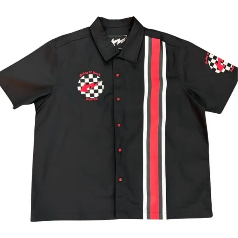 Bring It Back Embroidered Work Shirt $100