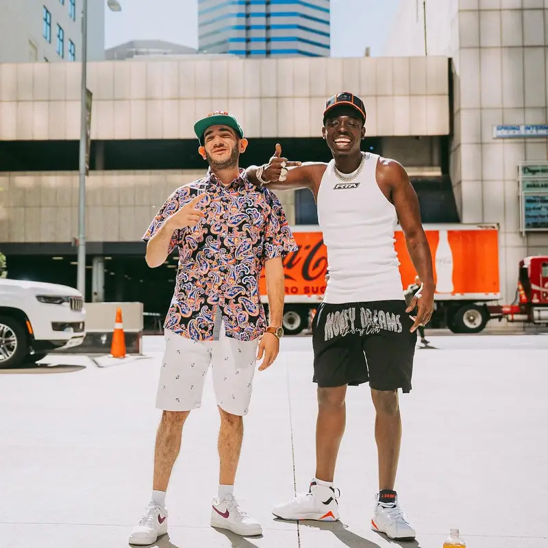 Bobby Shmurda outfit in Rta, Jordan, and Goorin Bros, 2023