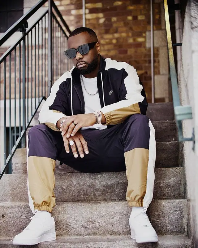 Gims outfit in Lacoste and Nike, 2023