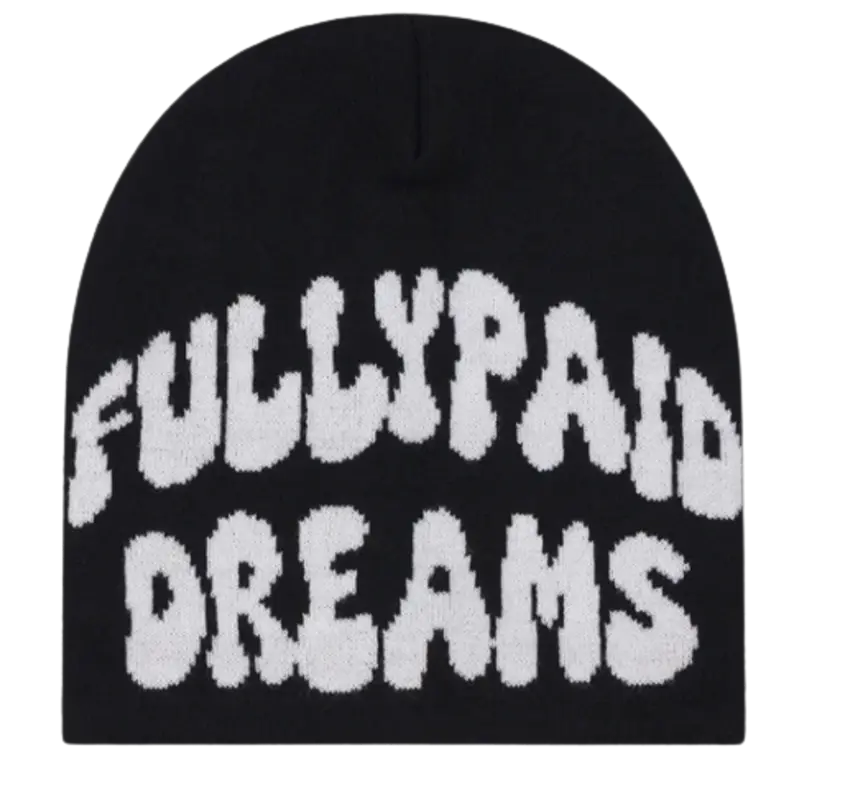 Fullypaid Black Logo Beanie $38