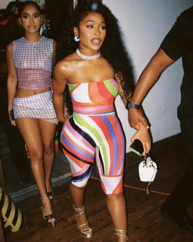 Jayda Wayda outfit in Emilio Pucci, Jimmy Choo, and Rene Caovilla, 2023