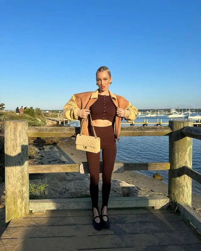 Meredith Duxbury outfit in Helsa Studio, The Row, and Chanel, 2023