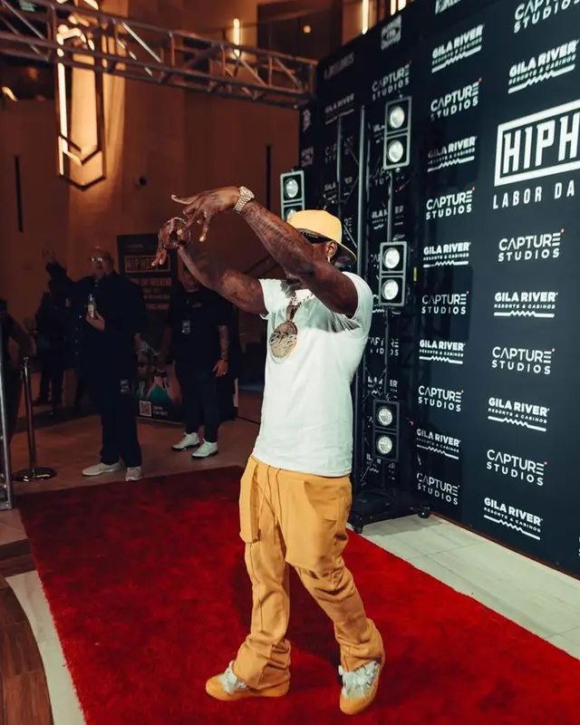 DaBaby outfit in Hollywoodhunna, 2023
