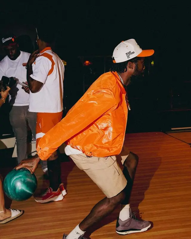 Meek Mill outfit in Dior, Jordan, and A Ma Maniere, 2023