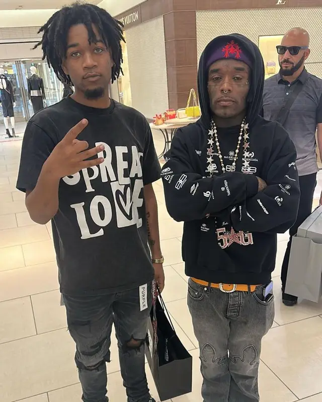 Lil Uzi Vert outfit in Balenciaga and Chrome Hearts, 2023