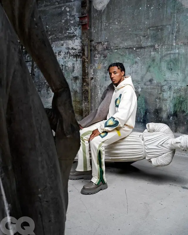 Jules Kounde outfit in Homies From Paris and Ami, 2023