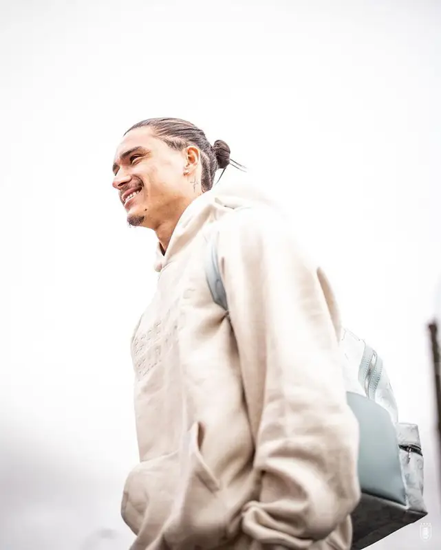 Darwin Nunez outfit in Fear of God and Louis Vuitton, 2023