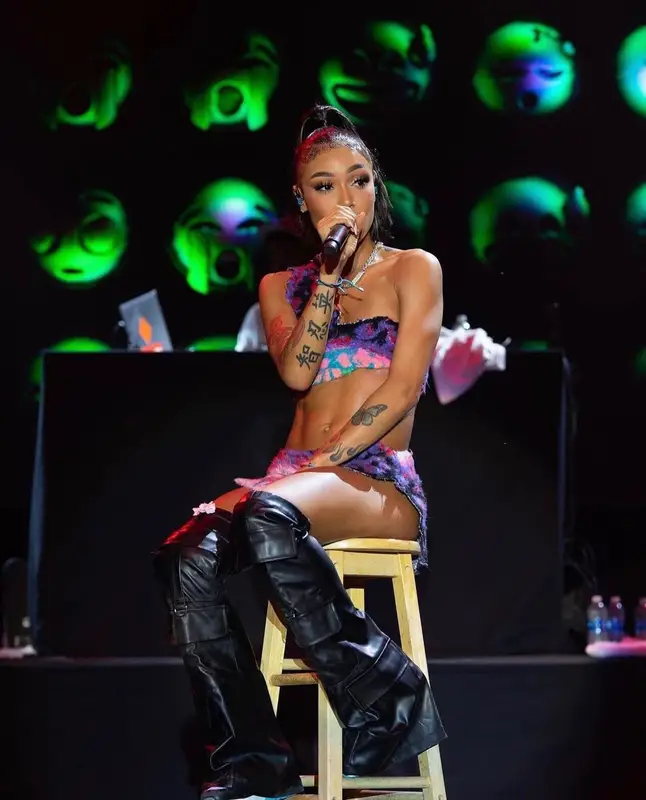 Coi Leray outfit in Masha Popova, 2023