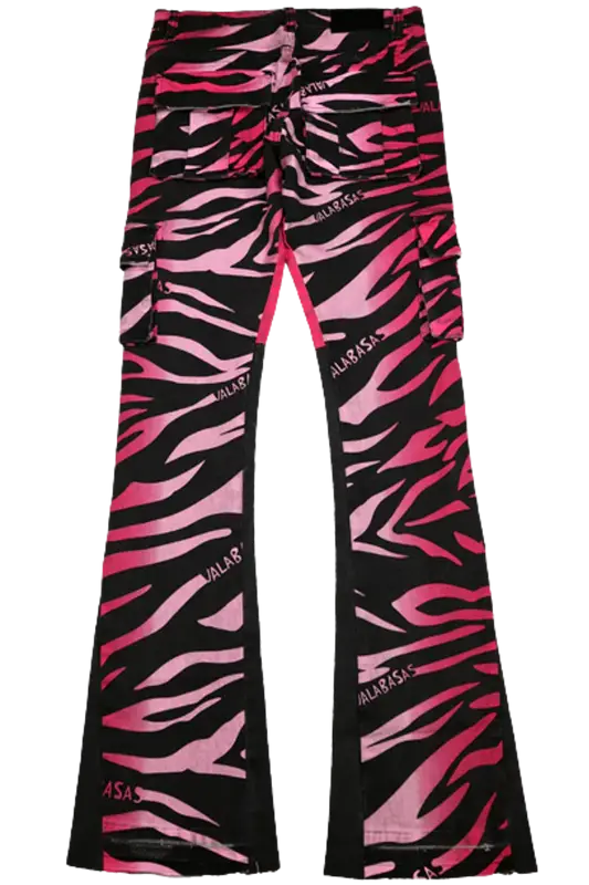 Valabasas Stacked Guise Pink Black Jeans $138