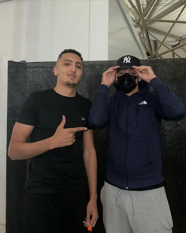 Morad outfit in Lacoste and Jordan, 2023