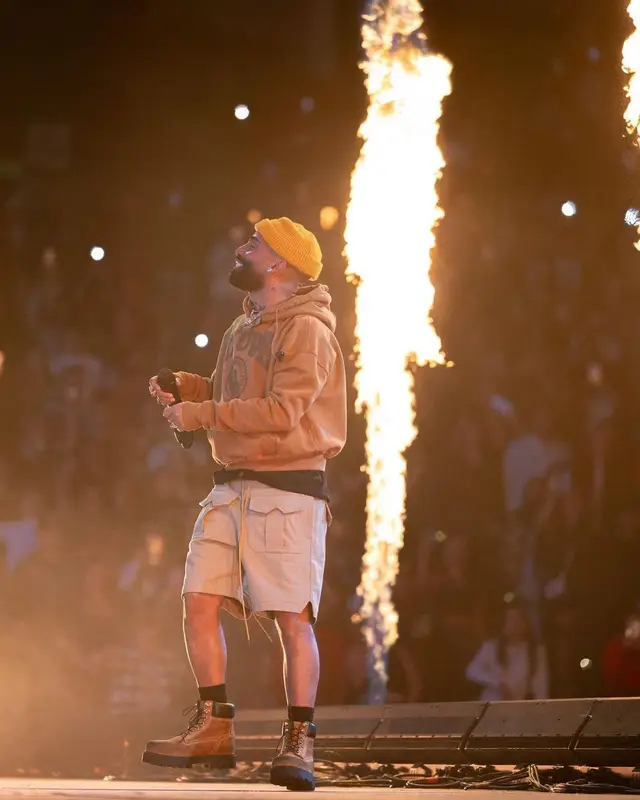 Arcangel outfit in Rhude and Timberland, 2023