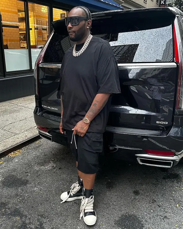 Peezy outfit in Rick Owens, 2023