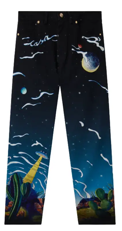 Casablanca Cowboy De L'Espace Straight Leg Jeans $724