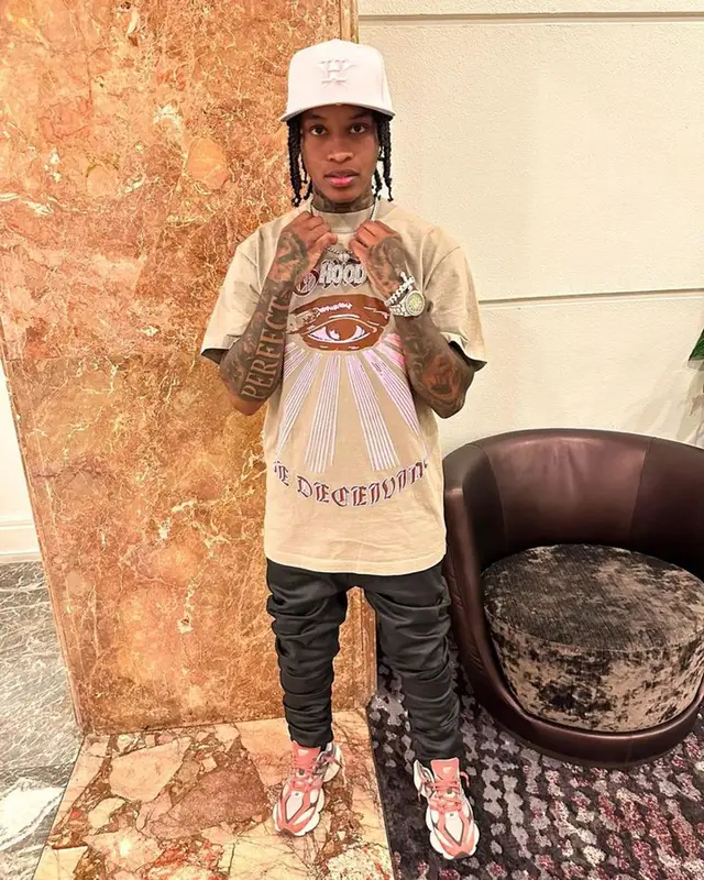 Lil Perfect outfit in Guapi, New Balance, and New Era, 2023