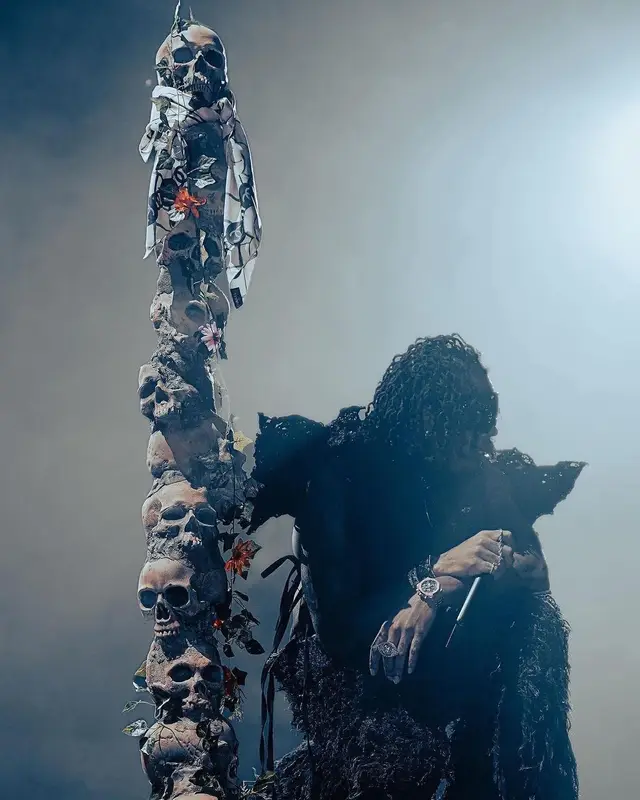 Gunna outfit in Audemars Piguet, Rick Owens, and Chanel, 2023