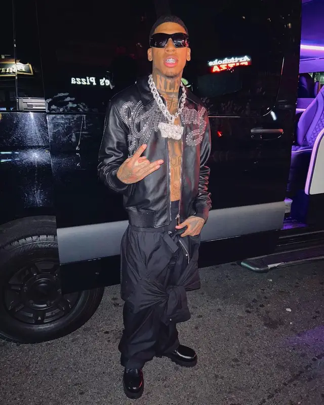 NLE Choppa outfit in Givenchy, 2023