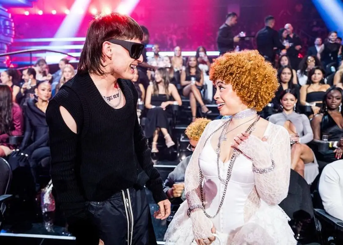 Peso Pluma outfit in Rick Owens, 2023