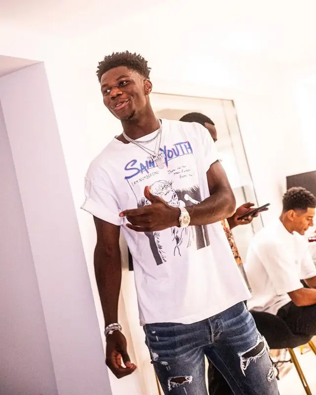 Aurelien Tchouameni outfit in Amiri, Louis Vuitton, and Nike, 2023