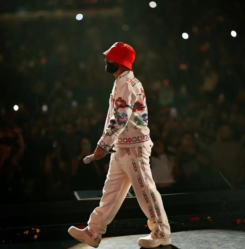 Arcangel outfit in Bode, Bottega Veneta, and Prada, 2023