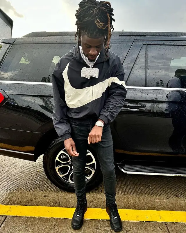 SleazyWorld Go outfit in Nike and Purple Brand, 2023