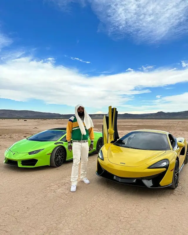 Money Man outfit in Gucci, Nike, and Cartier, 2023