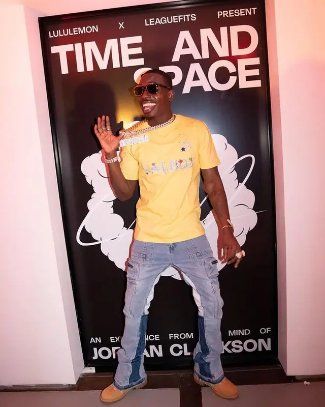 Bobby Shmurda outfit in Money Dreams, Timberland, and Celine, 2023