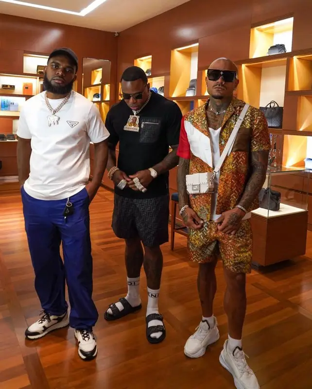 BandMan Kevo outfit in Fendi and Louis Vuitton, 2023