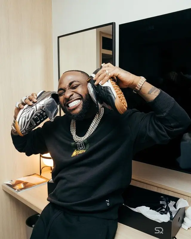 Davido outfit in Puma and Fenty, 2023