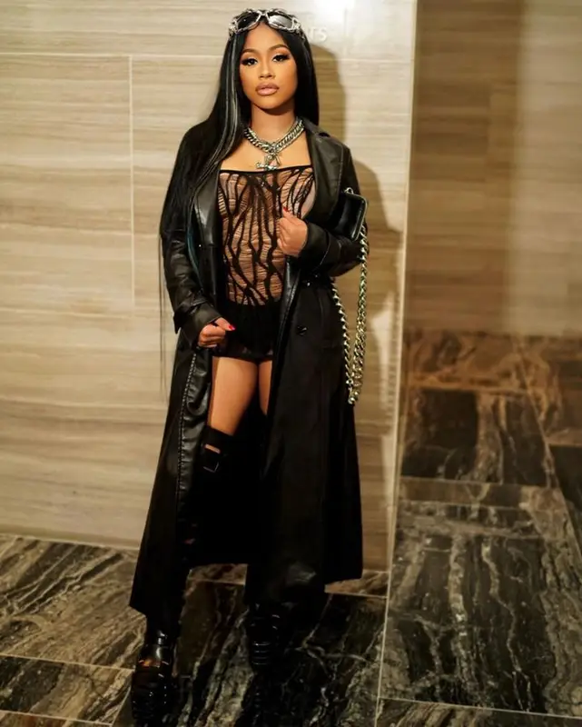 Hennessy Carolina outfit in Rick Owens, Ottolinger, and Kara, 2023