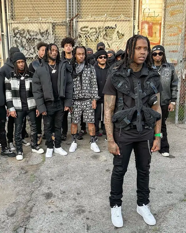 Lil Durk outfit in Akings, 2023