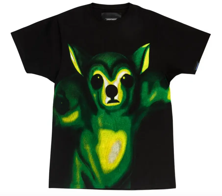 Anonymous Club Chihuahua Tall Black T-Shirt $215