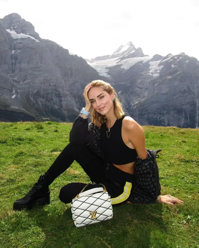 Chiara Ferragni outfit in Louis Vuitton, 2023