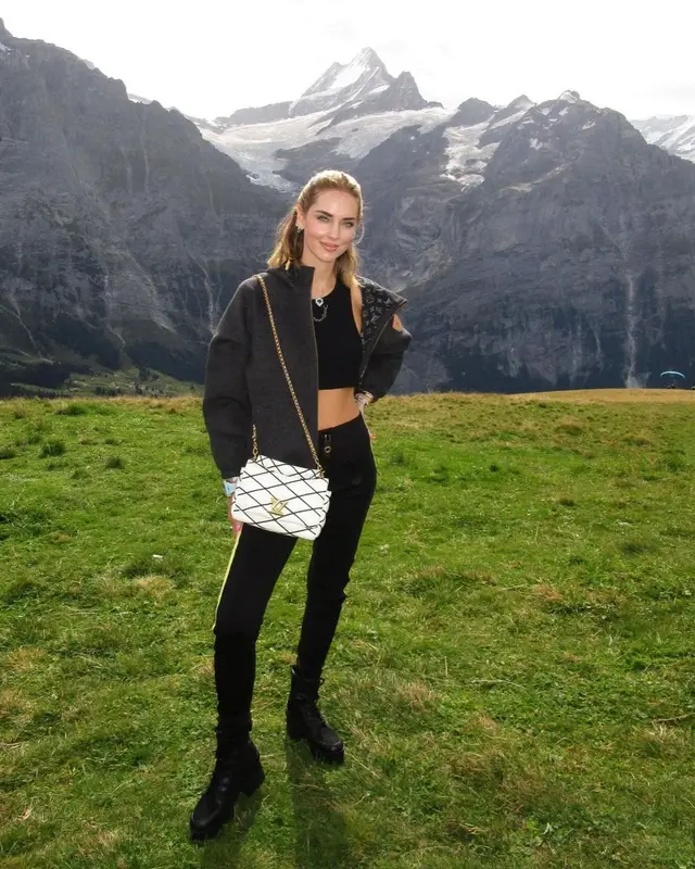 Chiara Ferragni outfit in Louis Vuitton, 2023
