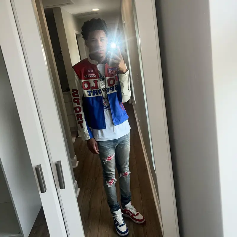 Nardo Wick outfit in Polo Ralph Lauren, Givenchy, and Amiri, 2023