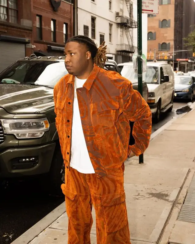 Tay Keith outfit in Rta and Nike, 2023