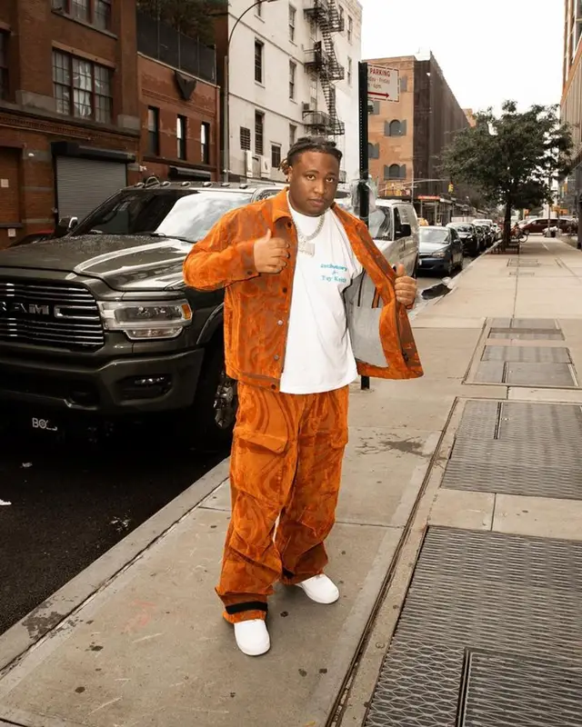 Tay Keith outfit in Rta and Nike, 2023