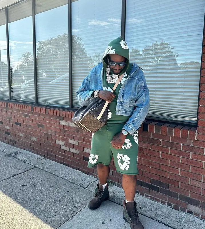 Peezy outfit in Balenciaga, Louis Vuitton, and Loewe, 2023