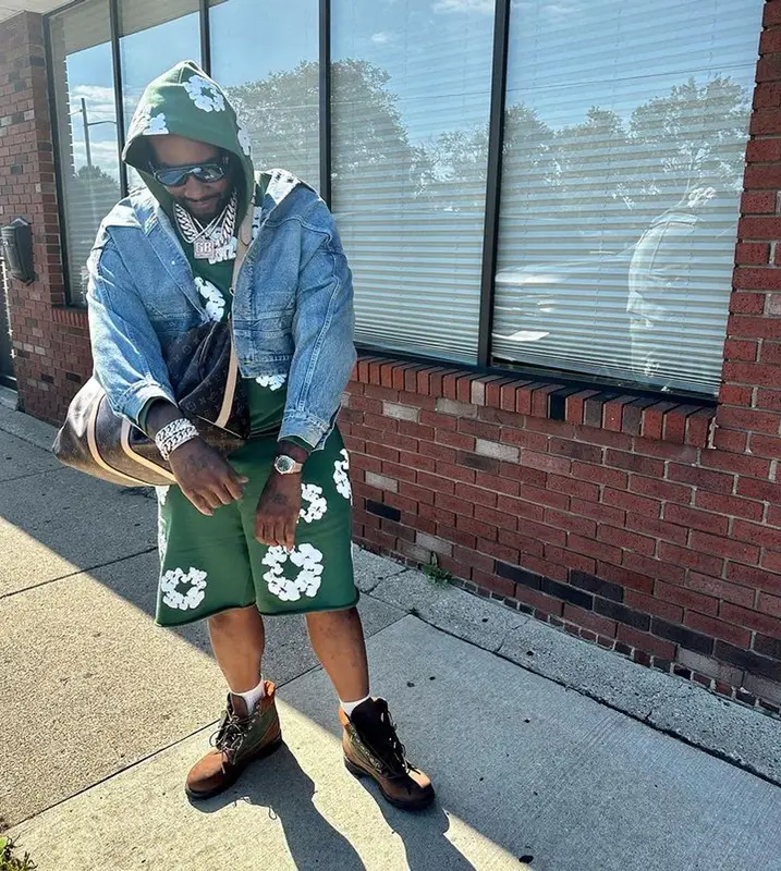 Peezy outfit in Balenciaga, Louis Vuitton, and Loewe, 2023