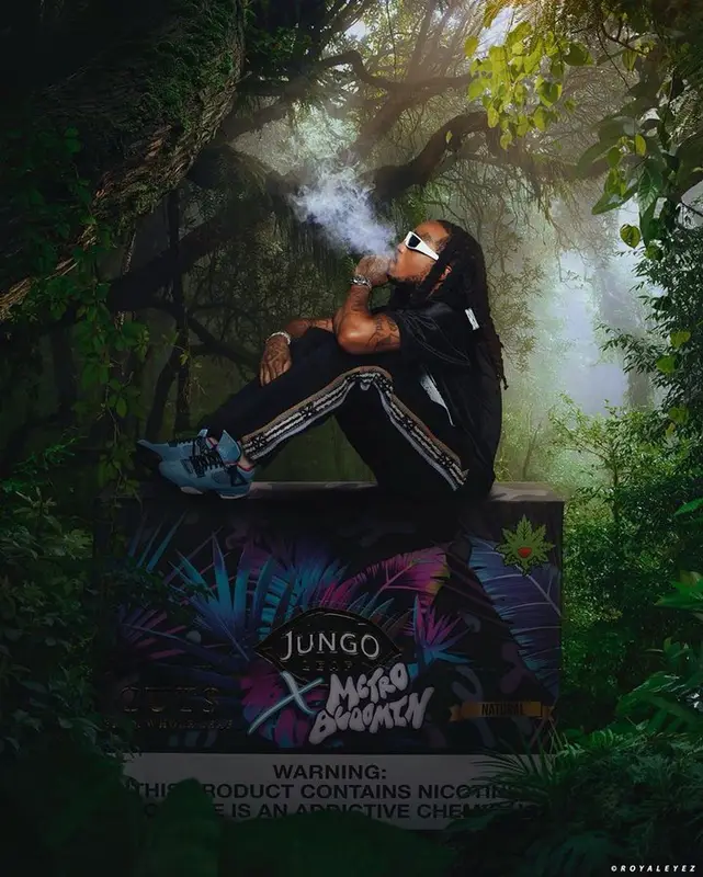 Quavo outfit in Nike, Louis Vuitton, and Prada, 2023