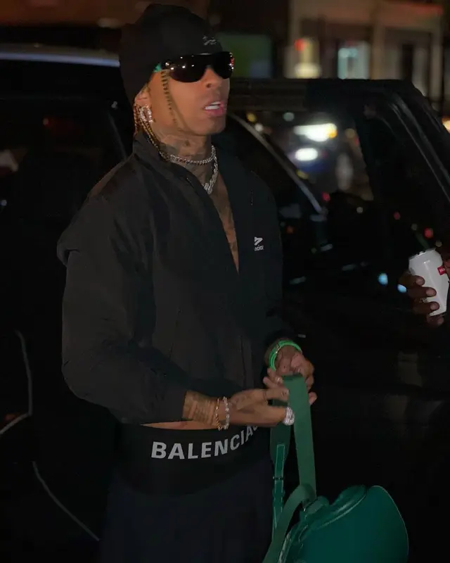 Ronny J outfit in Balenciaga, Goyard, and Arc'teryx, 2023