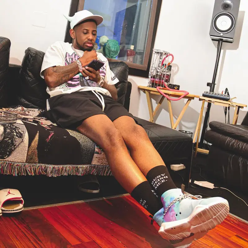 Fabolous outfit in Hellstar, John Geiger, and Sneaker Politics, 2023
