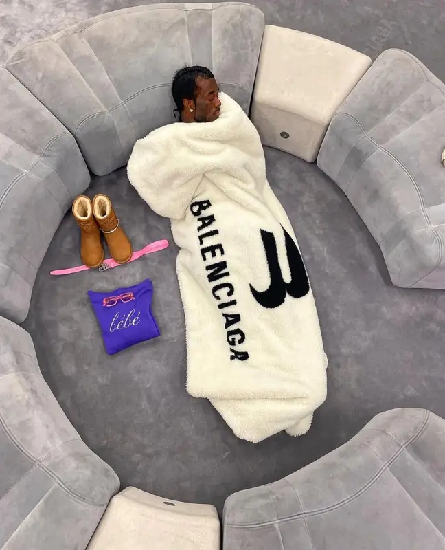 Lil Uzi Vert outfit in Ugg, Balenciaga, and Chrome Hearts, 2022