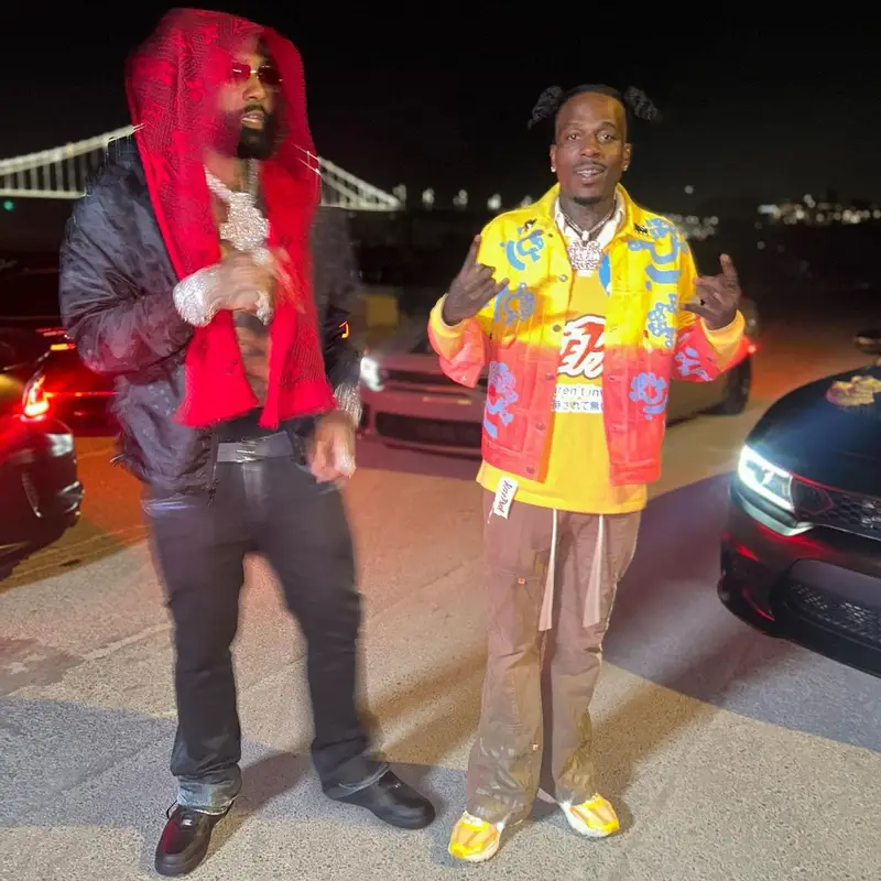 Sauce Walka outfit in Denim Tears, Nike, and Bstroy, 2023