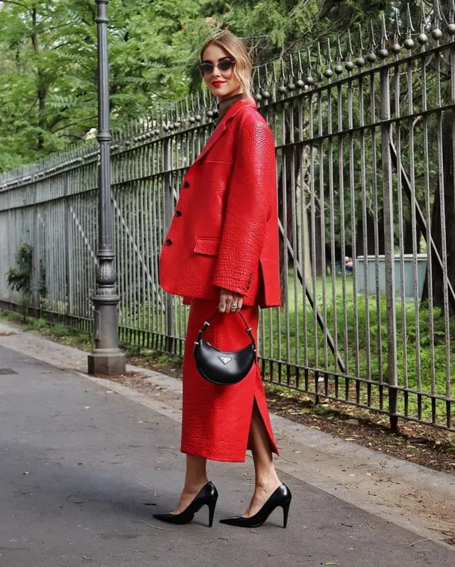 Chiara Ferragni outfit in Prada, 2023