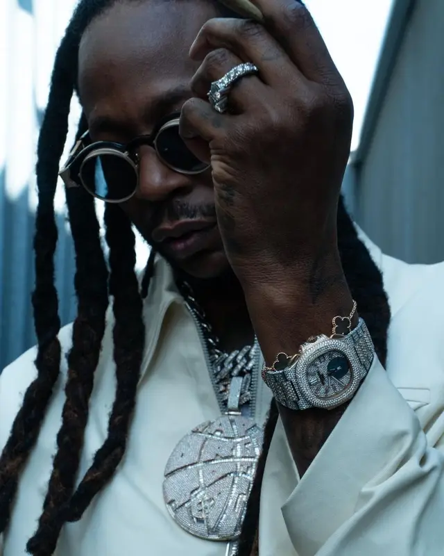 2 Chainz outfit in Bottega Veneta and Matsuda, 2023
